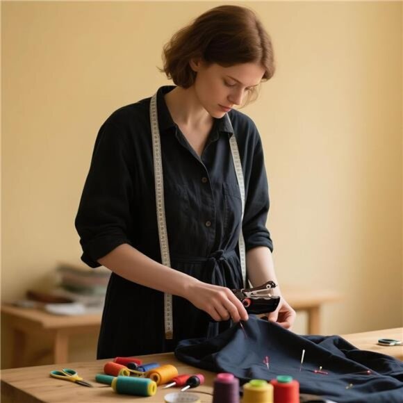 Handheld Sewing Machine with Black Storage Case and 109-Piece Sewing Kit, Mini - Picture 3 of 8